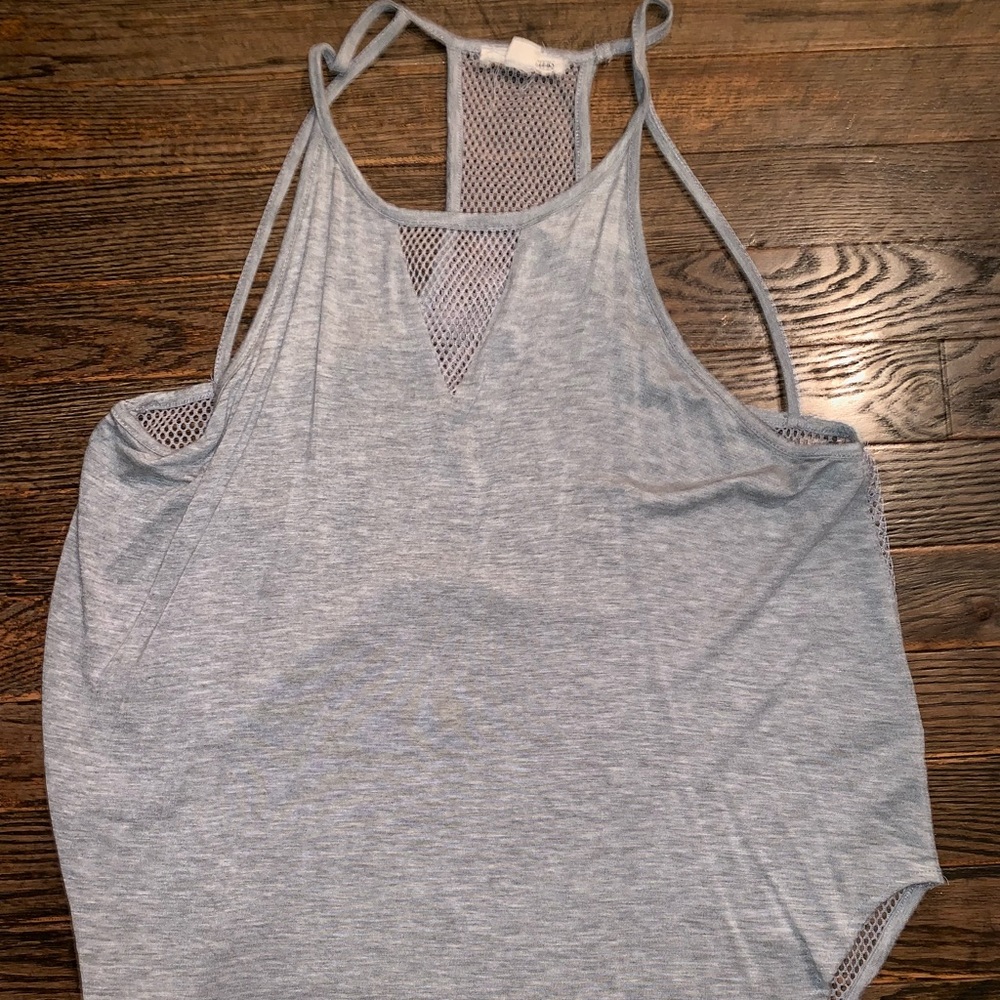 Gray tank with detail